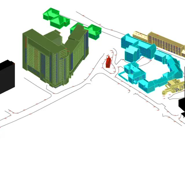 Rights of light 3d model render