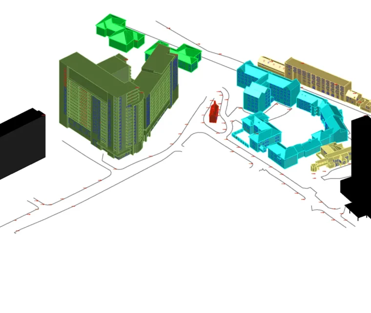 Rights of light 3d model render