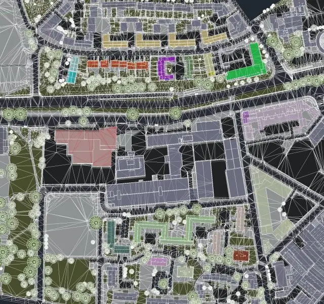 Rights of light project displayed in a CAD view
