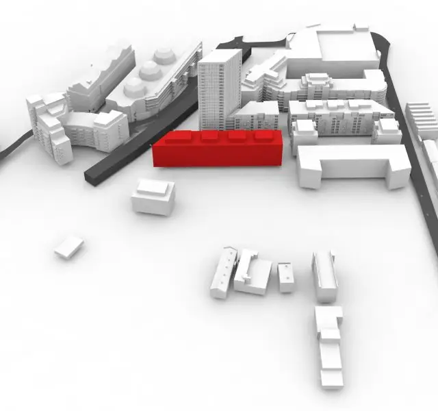 3D model render from revit of a rights of light project